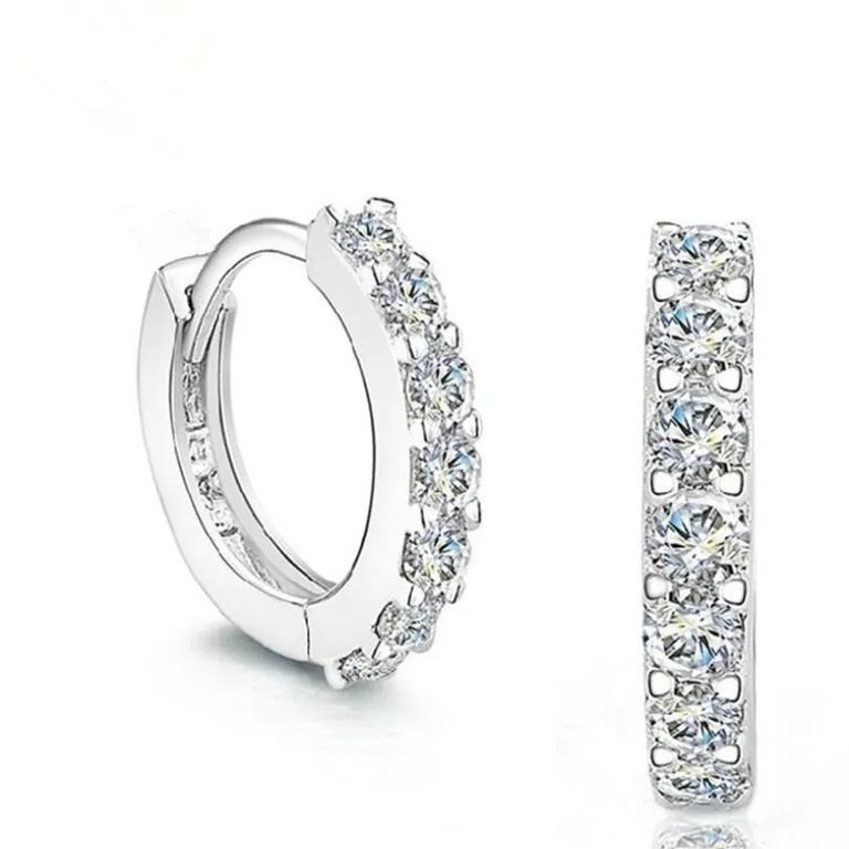 Aros argolla huggie 12 mm