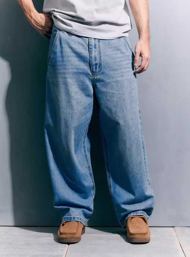 Jeans Baggy Focalizado Delantero