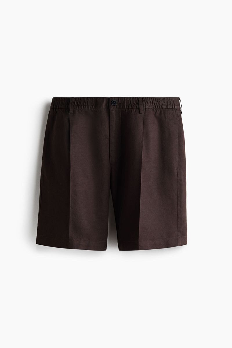 Shorts en mezcla de lino Relaxed Fit
