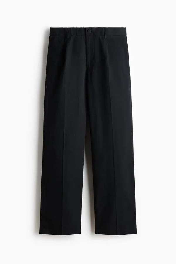 Pantalón sastre de algodón y lyocell Relaxed Fit