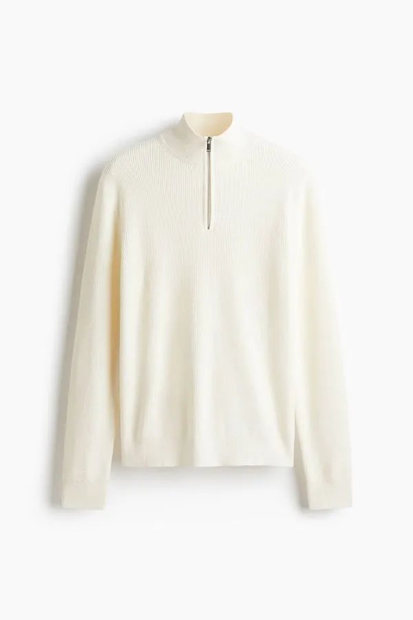 Sweater con medio cierre Regular Fit