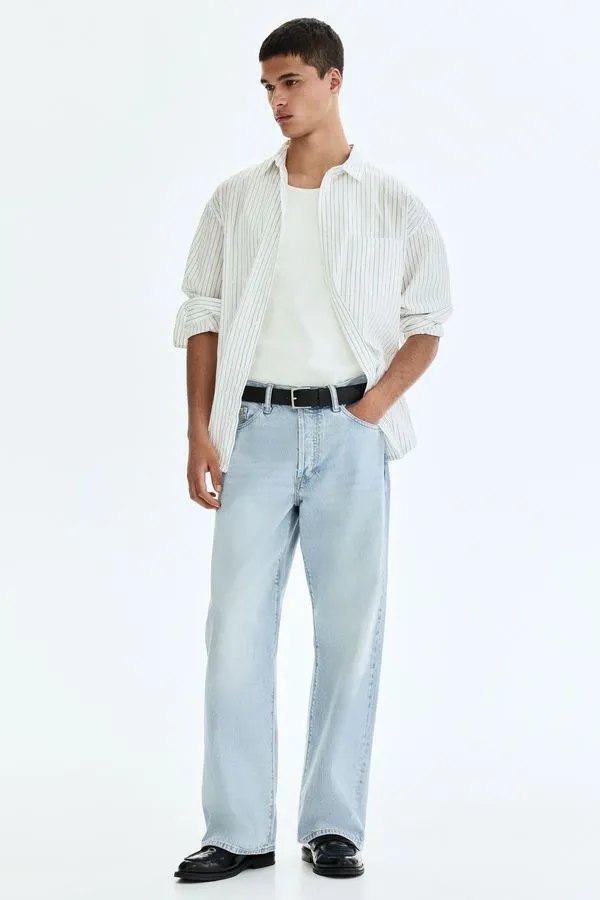 Los Loose Jeans de H&M puestos