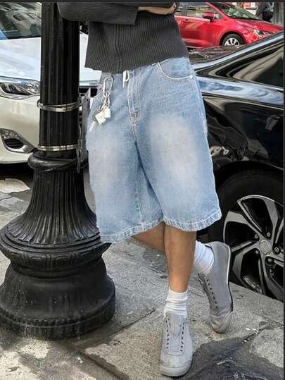Jorts de mezclilla holgados