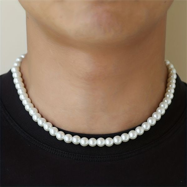 Collar corto de perlas