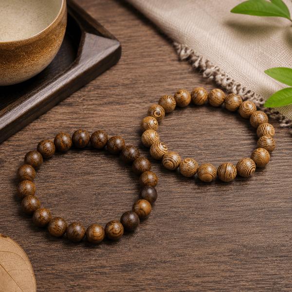 Pulseras de madera de sándalo (2)