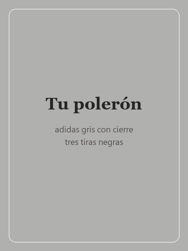 Tu polerón adidas gris